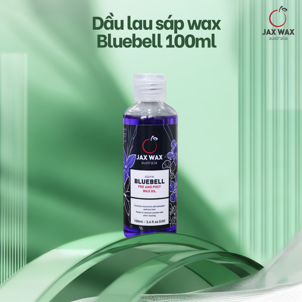 Dầu lau sáp wax lông Jax Wax Australia Bluebell 100ml