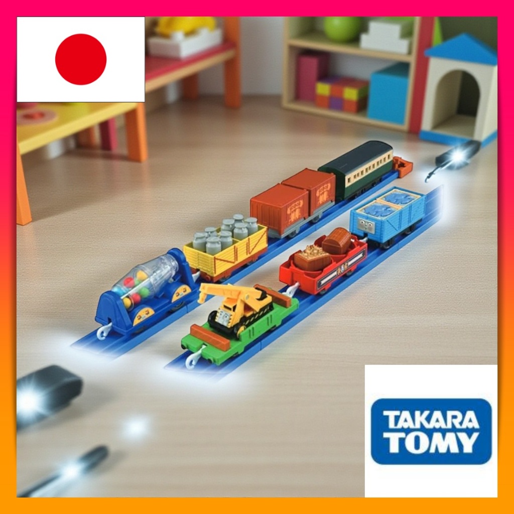 TAKARA TOMY Plarail Thomas Connect & Play Cargo Cars Collection Toy for Kids