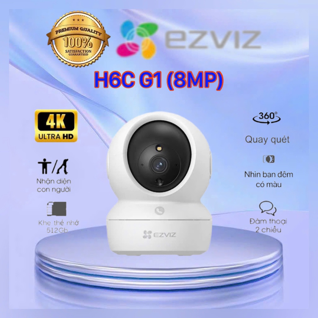 Camera trong nhà EZVIZ H6C G1 4K/8MP