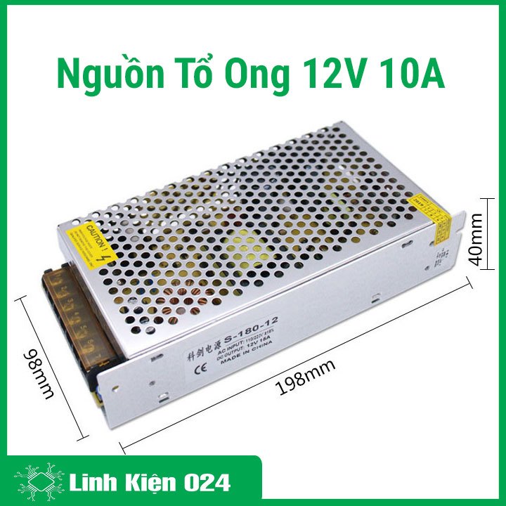 Nguồn Tổ Ong 12V 10A