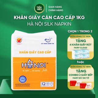  Comb Khăn Giấy Cân Hà Nội Silk Napkin 1Kg 500 Tờ Khổ 240x240mm 3 Lớp Cao Cấp Mềm Mịn Sử Dụng Dễ Dàng Tiện Lợi 