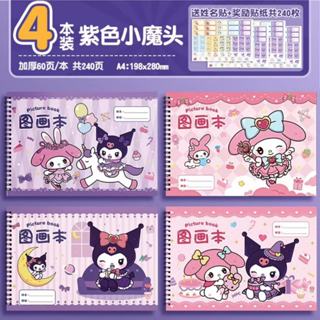  Kulomi Vở Vẽ A4 Trang Cho Học Sinh Vẽ Tranh Sổ Vẽ Bìa Hình Hoạt Hình Dễ Thương Giấy Dày 