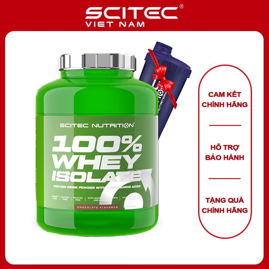 Whey isolate Scitec Nutrition, hấp thu nhanh, hỗ trợ phục hồi và tăng cơ hiệu quả| Scitec Nutrition