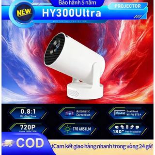 Máy chiếu mini HY300 Full HD android 11.0 độ sáng 8000 lumens Bluetooth 5.0 kết nối nhiều