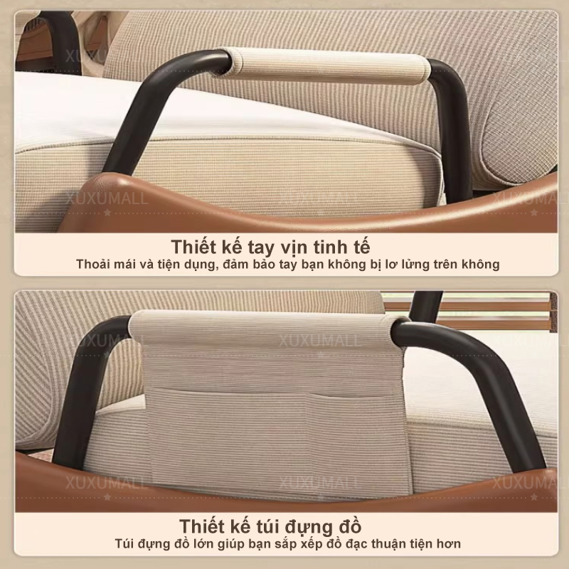 XUXU ghế bập bênh thư giãn gấp gọn hiện đại có bàn đạp Phù Hợp Phòng Khách Đọc Sách Làm Việc | BigBuy360 - bigbuy360.vn