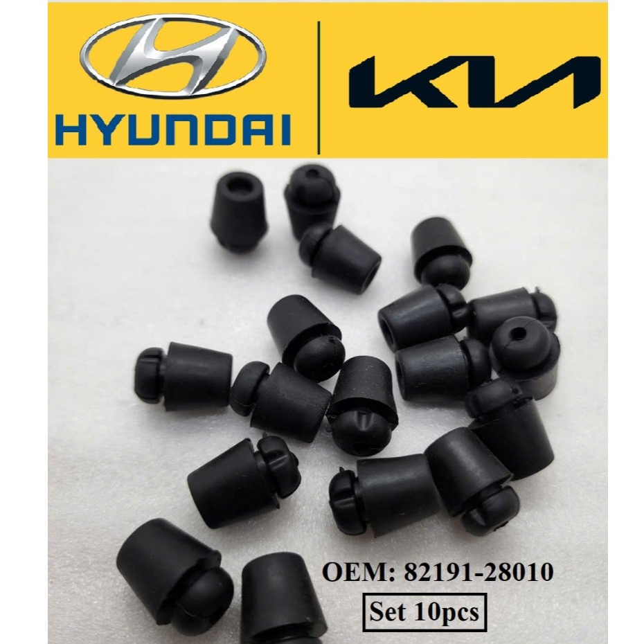 Cao su giảm chấn cánh cửa xe Hyundai-Kia giá rẻ-OEM: 82191-28010 (Giá là 1 Set 10pcs)