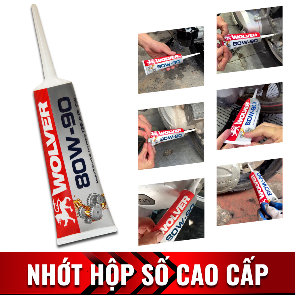 Nhớt láp Wolver - nhớt hộp số xe tay ga Wolver 80W90 - Wolver 10W30 - Wolver 10W40 GWGO11