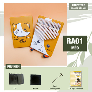 (TẶNG HD CHƠI) Đàn Kalimba 17 Phím RABI Cao Cấp