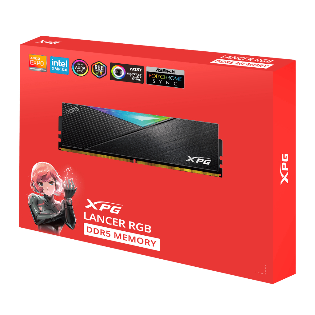 Ram Máy Tính Adata XPG Lancer RGB 16GB 6000Mhz DDR5 TRẮNG/ĐEN