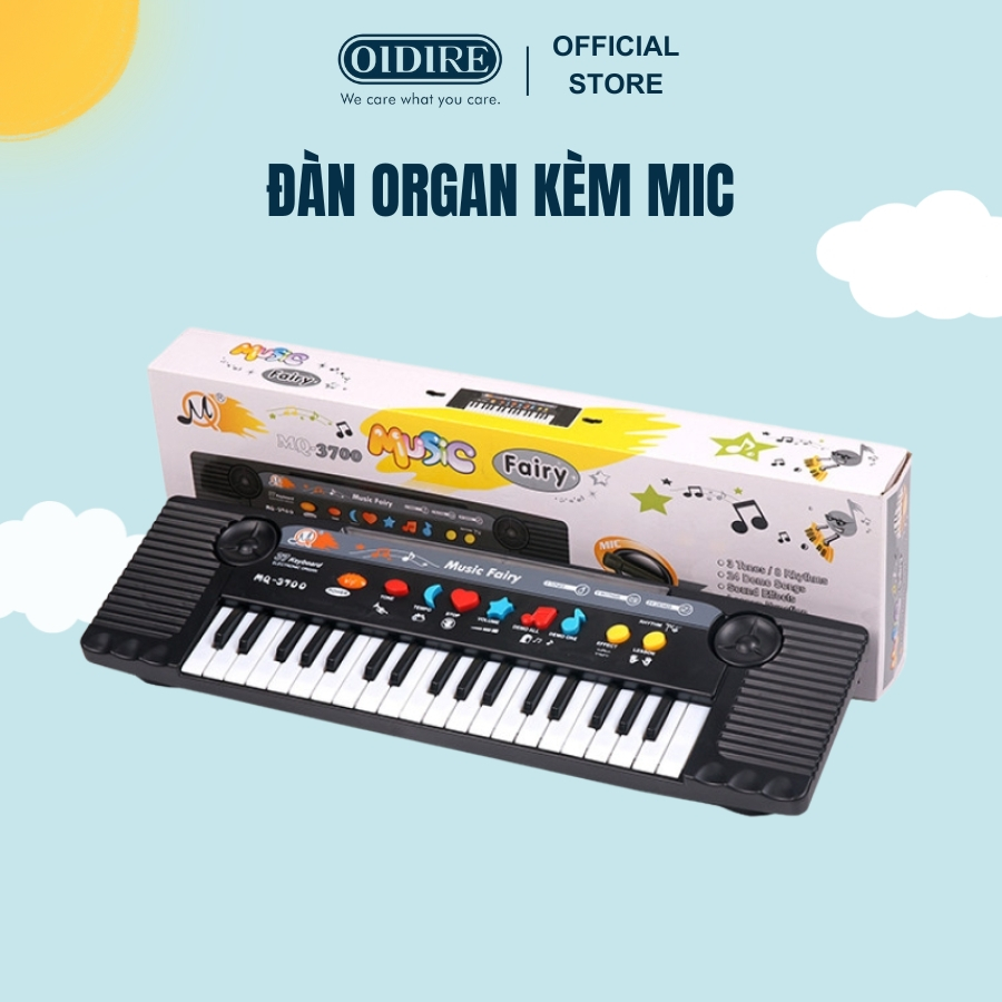 Đàn Organ Kèm Mic Cho Bé Đàn Organ Điện Tử Giúp Bé Tập Học Nhạc Phát Triển Kỹ Năng Từ 2-6 Tuổi