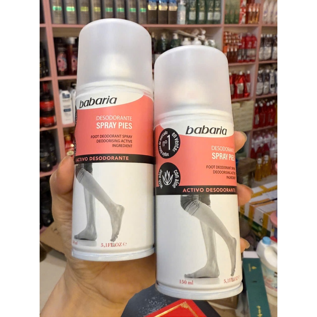 Xịt Khử Mùi Hôi Chân Chính Hãng BaBaria Tây Ban Nha 150ml