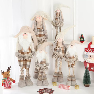  Gấu bông rút chân trang trí giáng sinh hình ông già noel người tuyết chú tuần lộc trang trí Noel quà tặng giáng sinh 