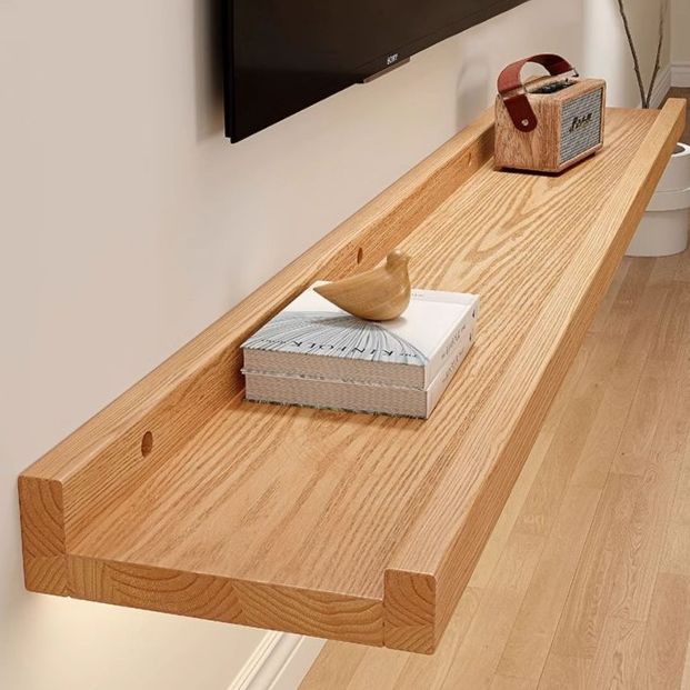 𝑯𝑬𝑰𝑵𝑶  Kệ Gỗ Treo Tường Trang Trí Decor Phòng Khách Thanh Ngang - Tặng Kèm Phụ Kiện Dễ Lắp Đặt | BigBuy360 - bigbuy360.vn