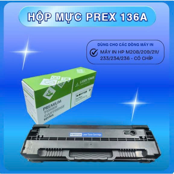 Hộp mực in laser Premium Hp 136A/ W136A
