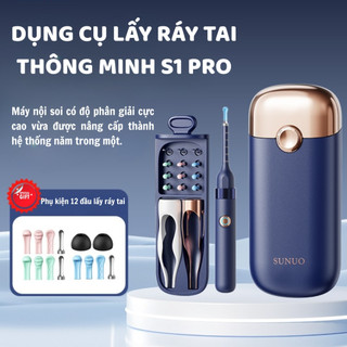 Dụng Cụ Lấy Ráy Tai Thông Minh S1 Pro – Camera Nội Soi Tai Mũi Họng, Quan Sát Rõ Nét, Gắp Ráy Tai An Toàn HB29