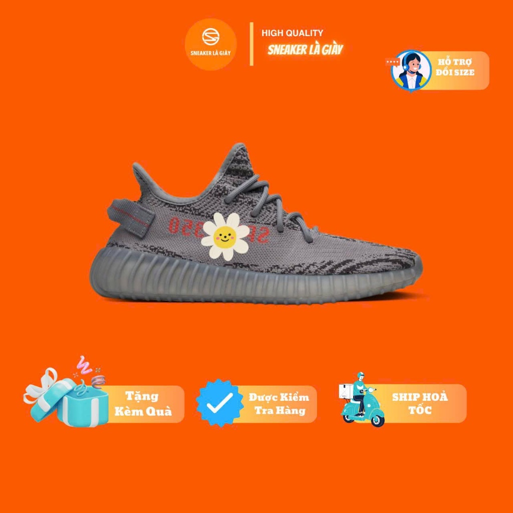 [SLG-2]Giày Thể Thao Nam Nữ Boost nén Yz350 - Màu Beluga 2.0
