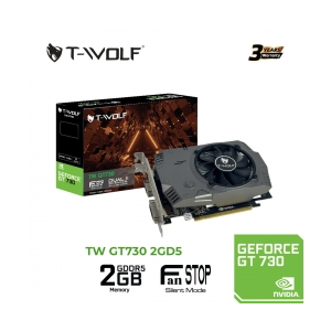 VGA T-WOLF TW-GT730 2G D5 Chính hãng (GT730/2GB/GDDR5/128bit/HDMI-VGA-DVI/ 1 Fan)