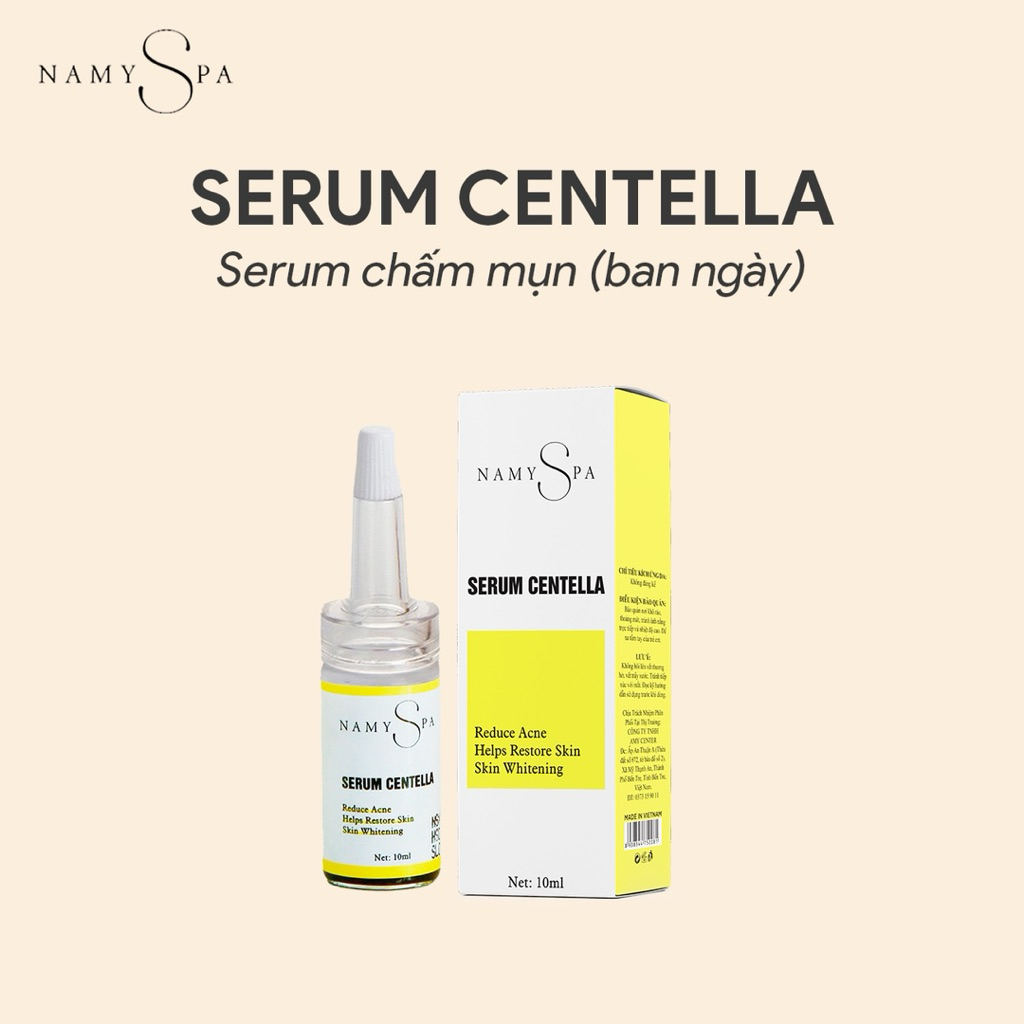 Serum Chấm Mụn SERUM CENTELLA 10ml Namy Spa - Hỗ Trợ Chăm Sóc Da Mụn, Skincare Nam Nữ