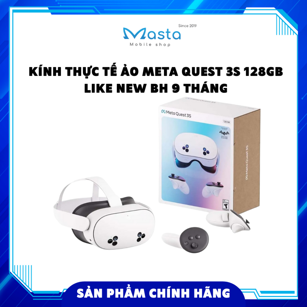 Kính Thực Tế Ảo Meta Quest 3S 128GB Like New - BH 9 Tháng