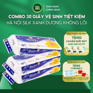   COMBO NÂNG NIU  Mua 2 Bịch GVS HanoiSilk 3 Lớp Không Lõi  Có Lõi Tiết Kiệm - Tặng 2 Bịch Giấy Ăn Fairy Sen 270 Tờ 