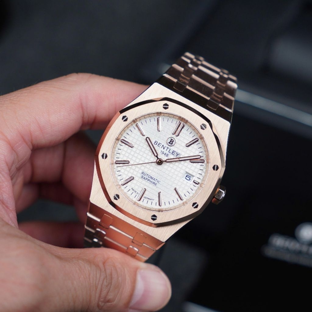 [Chính Hãng 100%] Đồng Hồ Nam Bentley BL2416 (2416) Máy Cơ (Automatic) Kính Sapphiare Siz 42mm Fullb