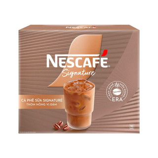  CÀ PHÊ SỮA NESCAFE SIGNATURE HỘP 280G  10 GÓI  