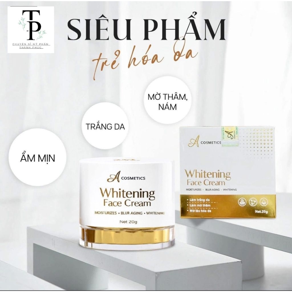 KEM DƯỠNG TRẮNG FACE PHÁP A COMESTIC 20GR CHÍNH HÃNG