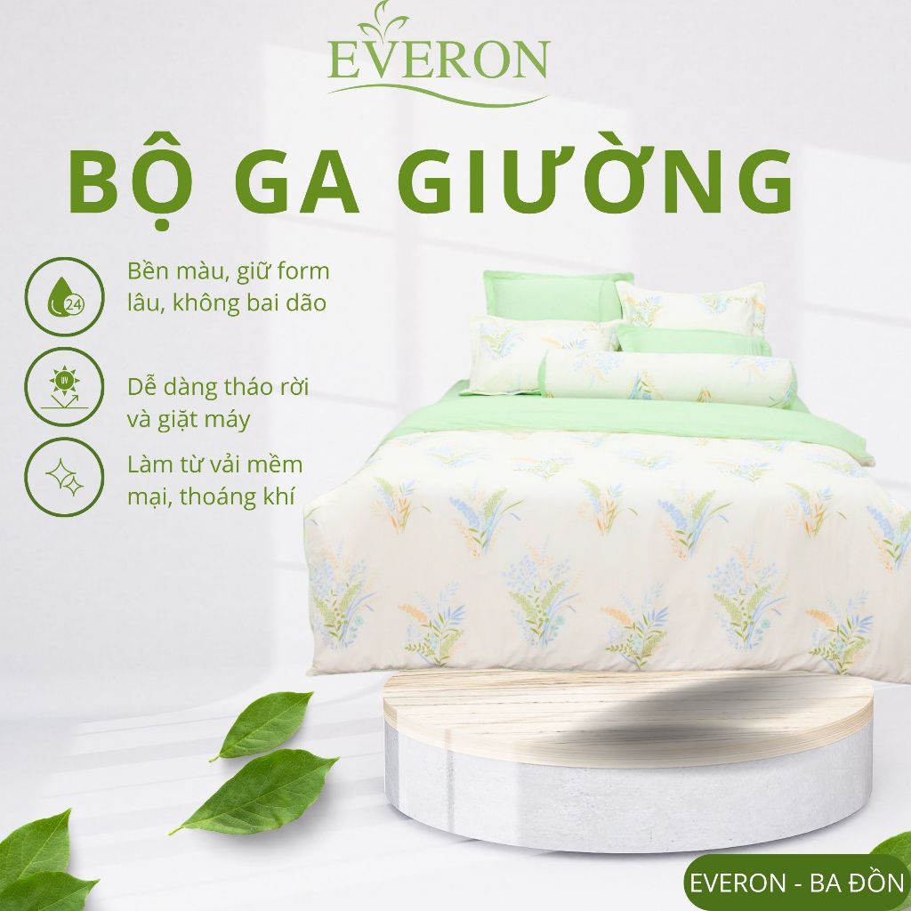Bộ ga giường Cotton K-Bedding by Everon KCP (Không bao gồm chăn/mền)