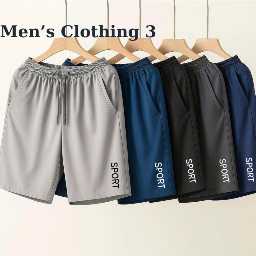 Combo 5 quần short nam thể thao, mặc nhà đi chơi, chất gió co giãn thoải mái…