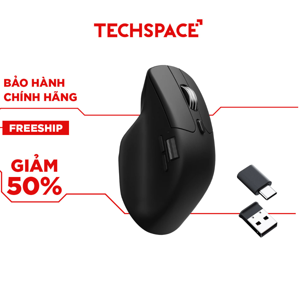 Chuột không dây Keychron M6S siêu nhẹ, công thái học- Chính hãng, bảo hành 12 tháng