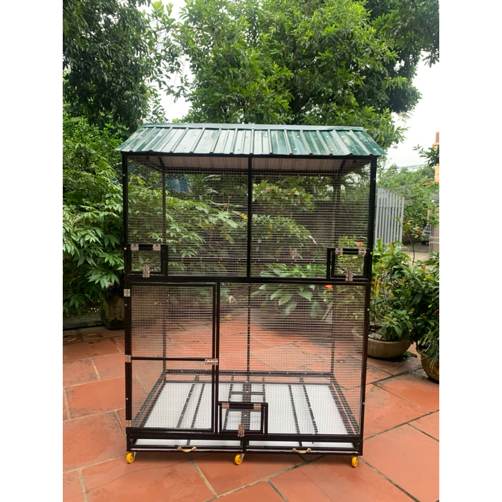 Lồng avi nuôi chim chào mào ,choè , khuyên, cu gáy, vẹt..Kt -sâu 60cm-dài 1m-cao 1,6m lưới innox 304