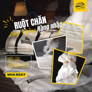  Ruột chăn Genji Decor chất liệu bông lông vũ cao cấp vỏ chăn chất liệu cotton 