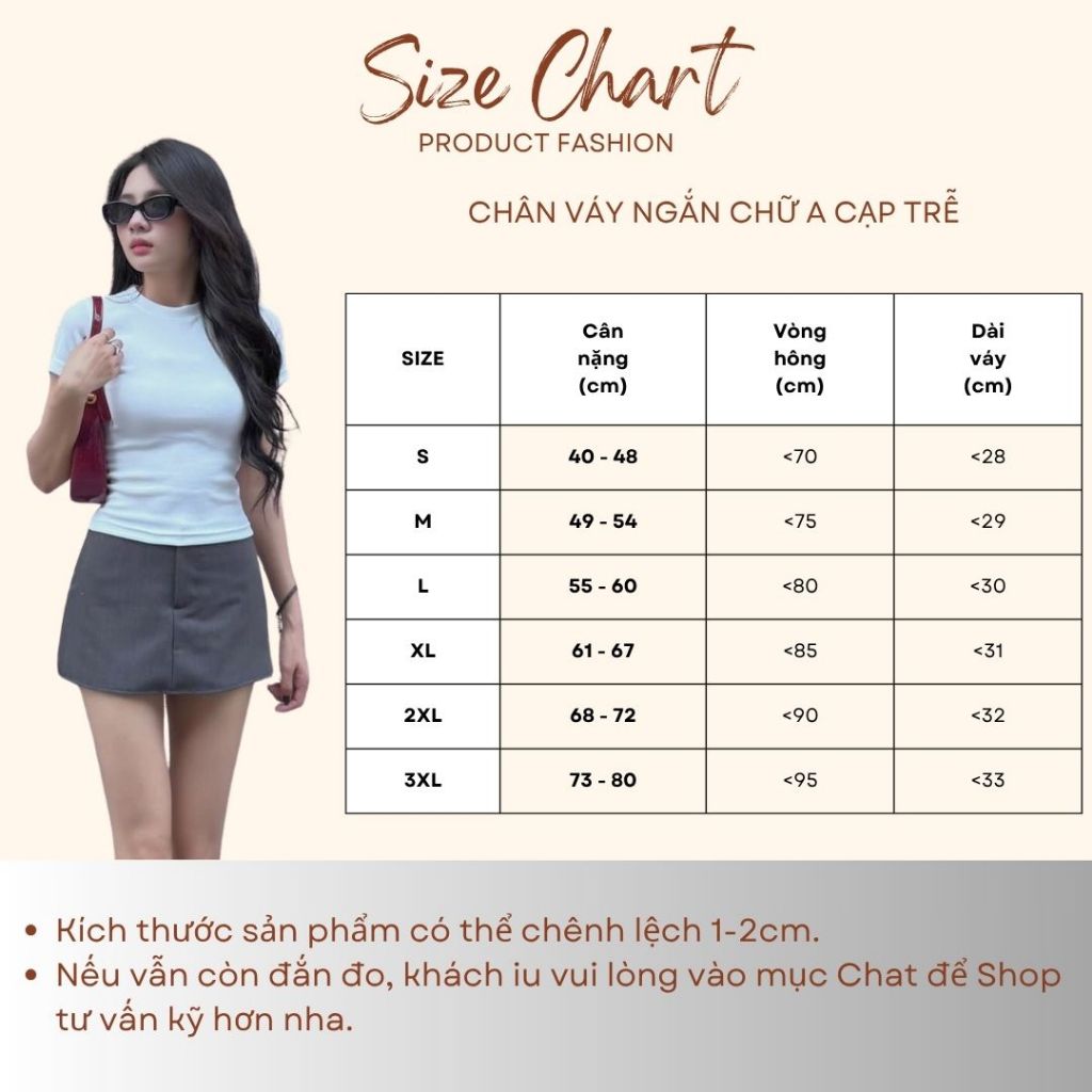 Chân váy nữ BIGSIZE Mèo Ú váy ngắn chữ A cạp trễ vải tuypsi đứng form tôn dáng trẻ trung năng động 5938 | BigBuy360 - bigbuy360.vn