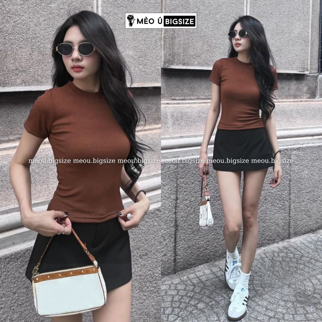Chân váy nữ BIGSIZE Mèo Ú váy ngắn chữ A cạp trễ vải tuypsi đứng form tôn dáng trẻ trung năng động 5938 | BigBuy360 - bigbuy360.vn