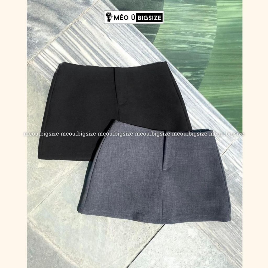 Chân váy nữ BIGSIZE Mèo Ú váy ngắn chữ A cạp trễ vải tuypsi đứng form tôn dáng trẻ trung năng động 5938 | BigBuy360 - bigbuy360.vn