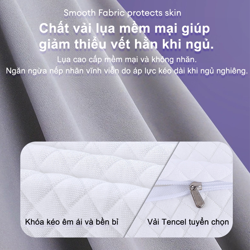 Lumoo Gối công thái học Phù hợp với đường cong cột sống Giảm đau mỏi, dễ vào giấc tự do tư thế | BigBuy360 - bigbuy360.vn