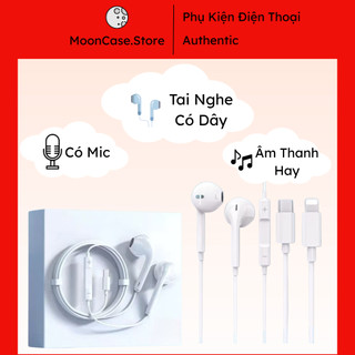  Tai nghe dây Bluetooth có Mic chân dẹt âm thanh HiFi bass sâu ip 7 8 Xsmax 11 12 13 14 15 16 17 promax plus air 