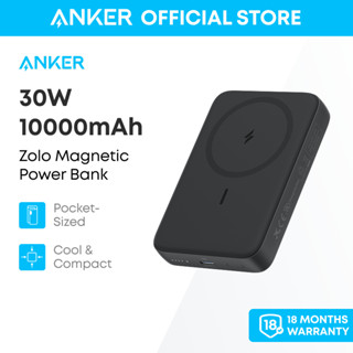   Hot  Pin dự phòng không dây từ tính Anker Zolo 10.000mAh 30W Sạc nhanh Thân thiện với da và bền bỉ Nhẹ và nhỏ gọn A1684 