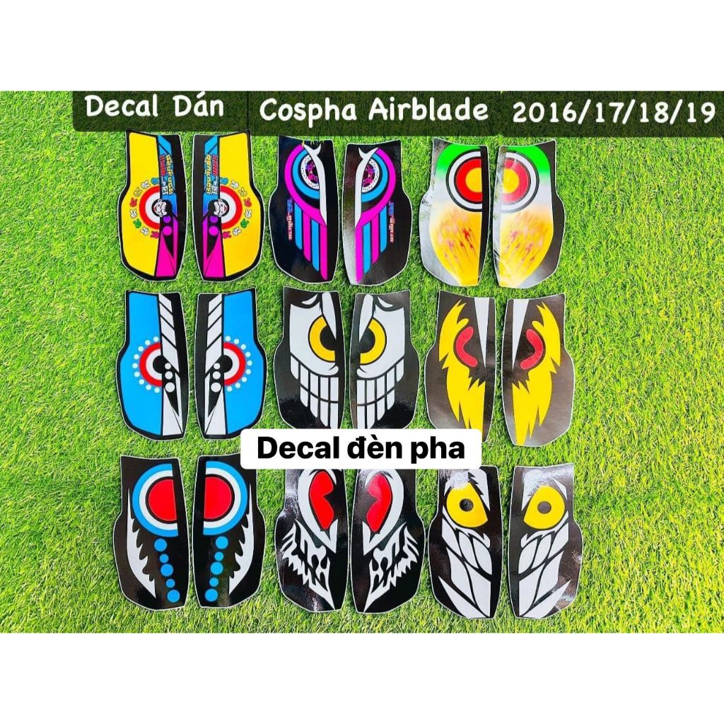 [ Giá 1 cặp ] Decal Demi Airblade 2016/2017/2018/2019 ✌🏻🚗