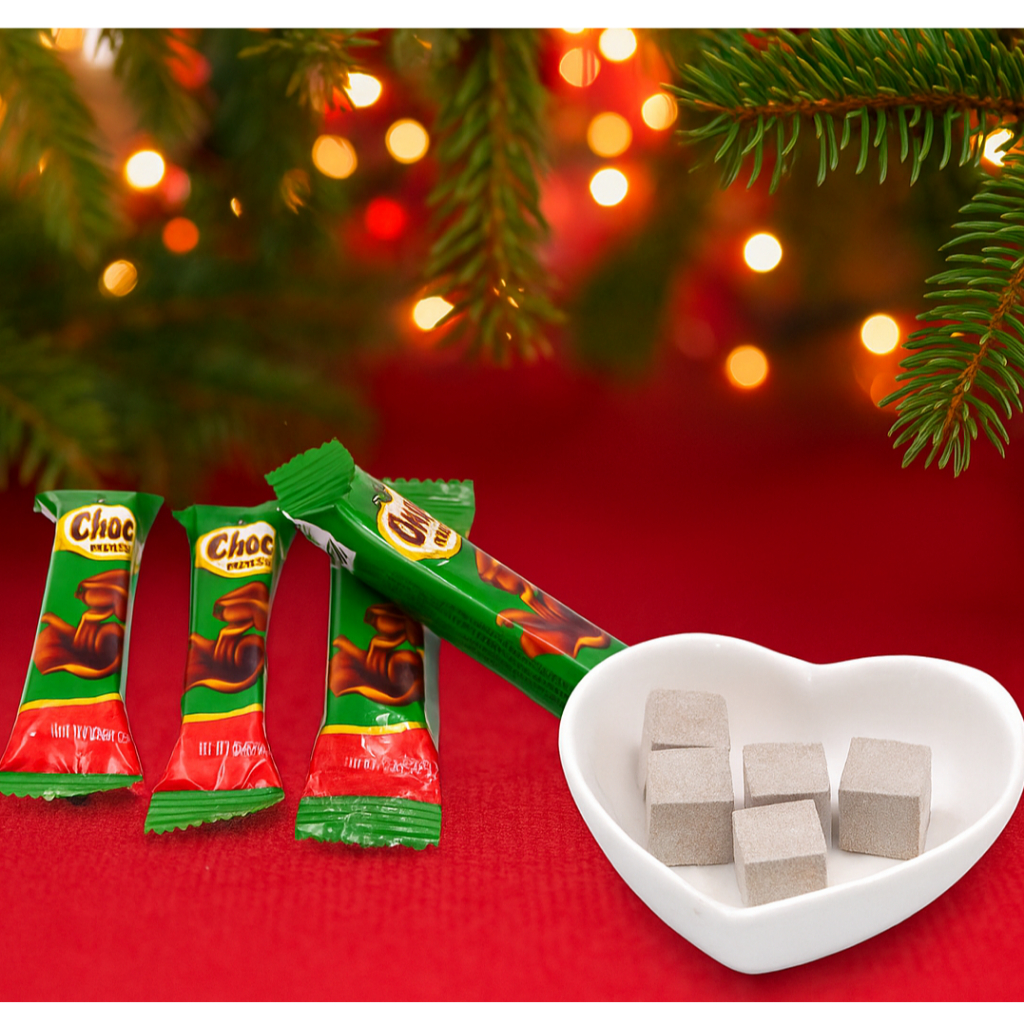 10 thanh kẹo choco cube candy