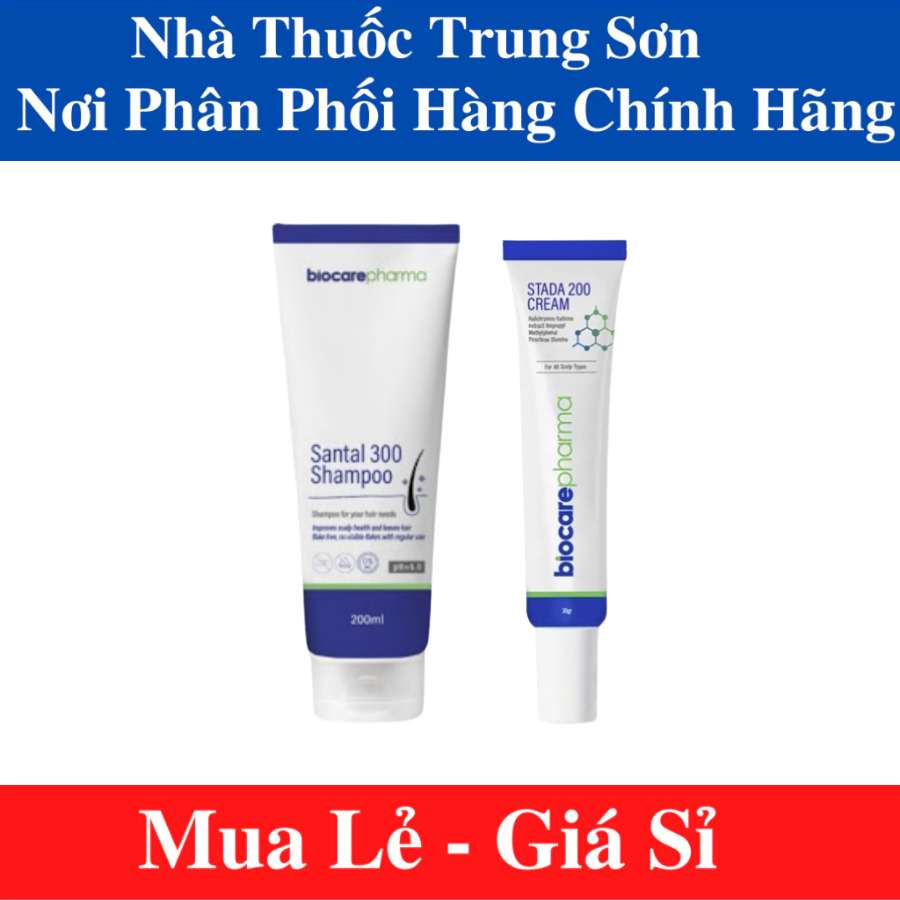 Dầu gội dược liệu BIO CARE PHARMA giảm gàu, nấm ngứa da đầu Santal 300 Shampoo