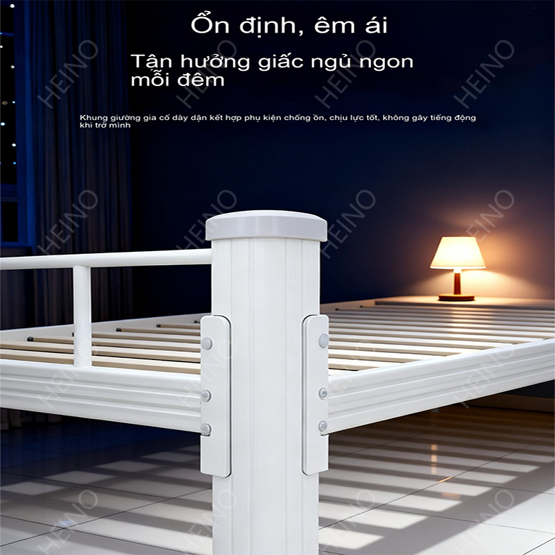 𝑯𝑬𝑰𝑵𝑶 Giường sắt một tầng cho sinh viên ký túc xá bệnh viện giường sắt dày có thể cất giữ đồ đạc | BigBuy360 - bigbuy360.vn
