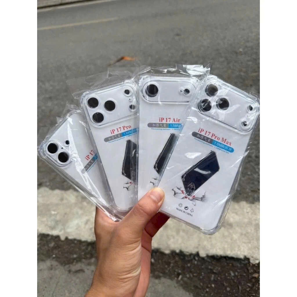 Ốp lưng silicon trong suốt chống shock ip17/ ip17 pro/ ip17 Air / ip17 pro max