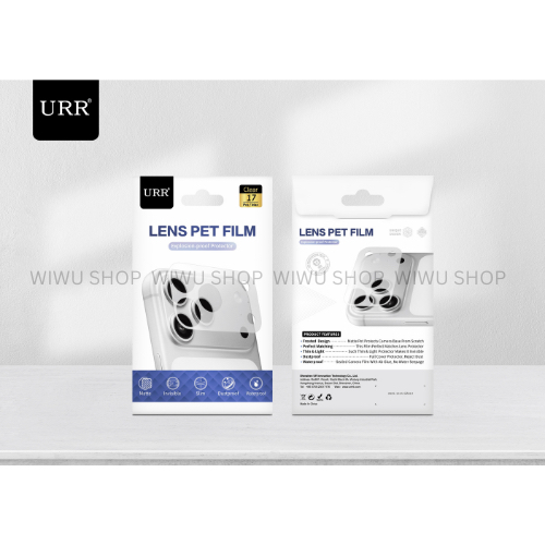 Miếng dán PET nhám mờ giúp che chắn toàn diện cho cụm camera iPhone 17 Pro/Max - URR Mr.Autobot Lens