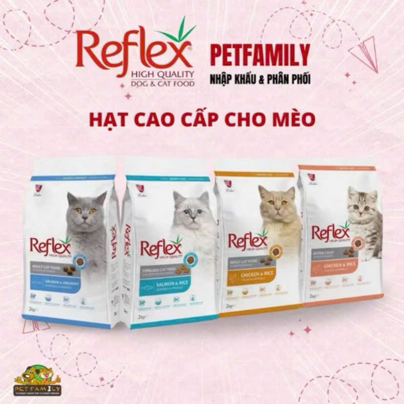 [HỎA TỐC] Thức ăn hạt Reflex cho mèo mọi lứa tuổi túi 1,5 kg - 2kg - Smile Pet Shop