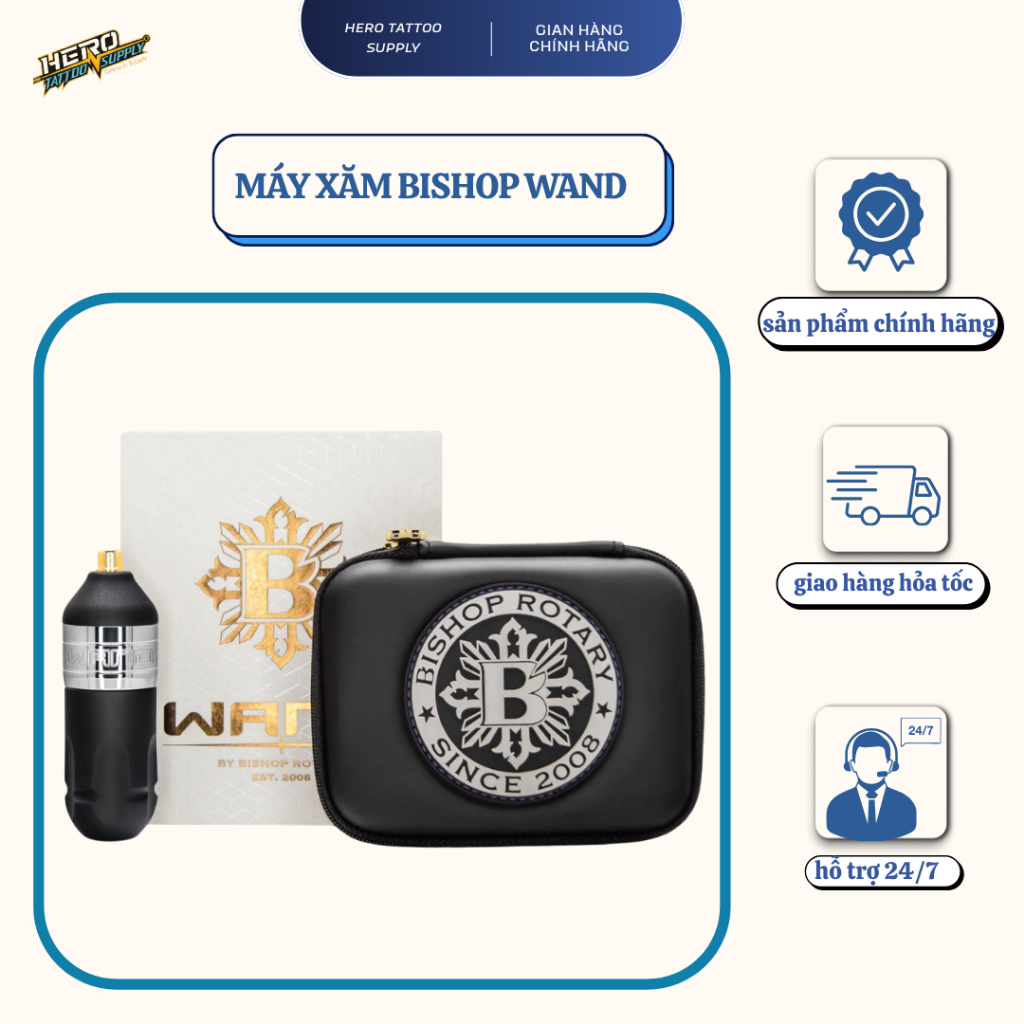 Máy xăm cao cấp The OG BISHOP Wand 4.2