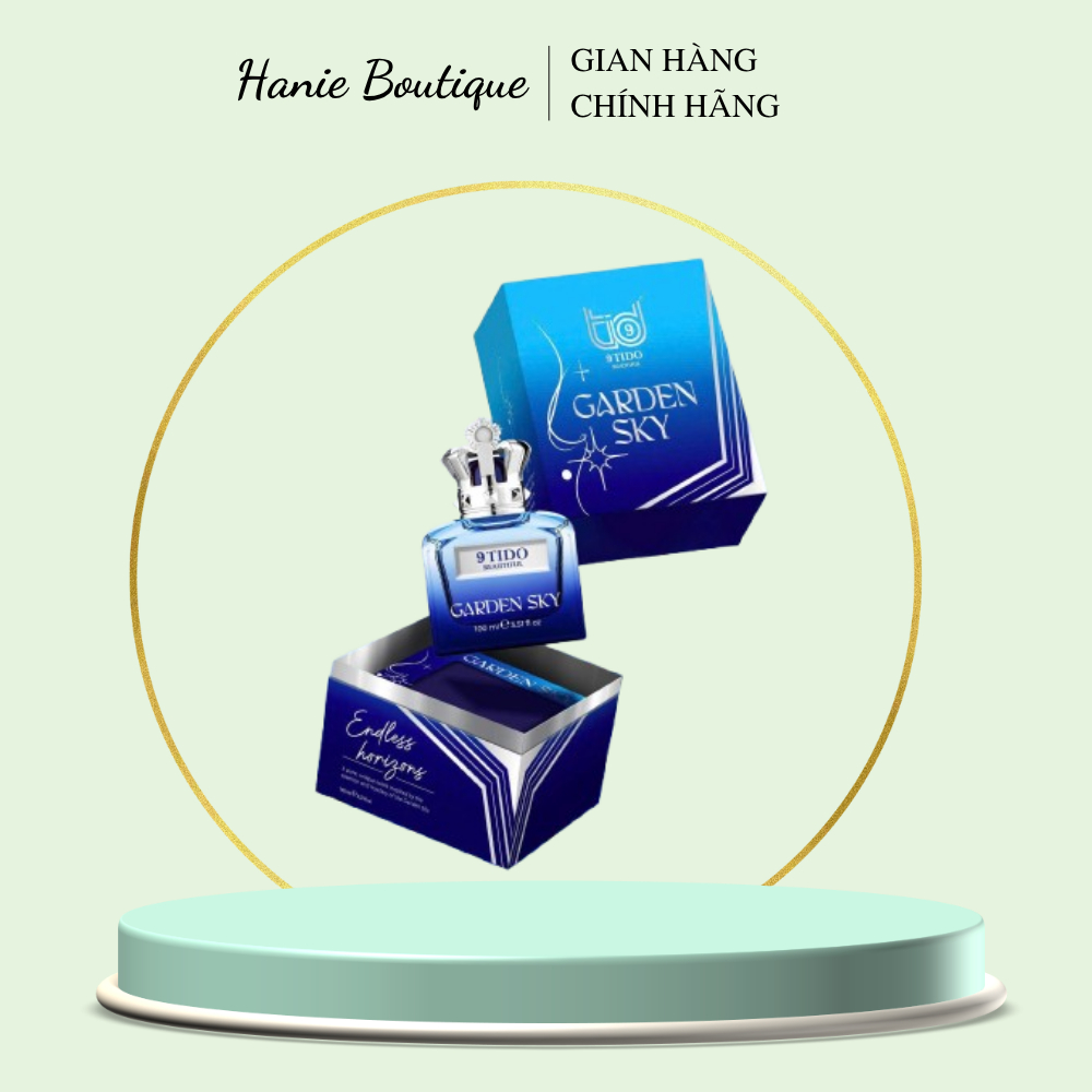 (NEW LIMITED) - (Chính hãng 9TIDO BEAUTIFUL) - Nước hoa Xanh GARDEN SKY 100ML, phiên bản MỚI của Cru