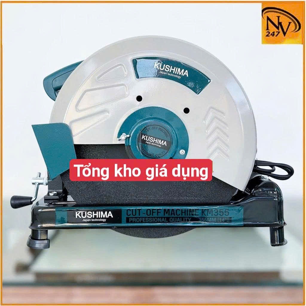 Máy Cắt Sắt Bàn Chính Hãng Công Nghệ Nhật Bản, Công Suất Lớn 3000w, Lưỡi Cắt 355mm