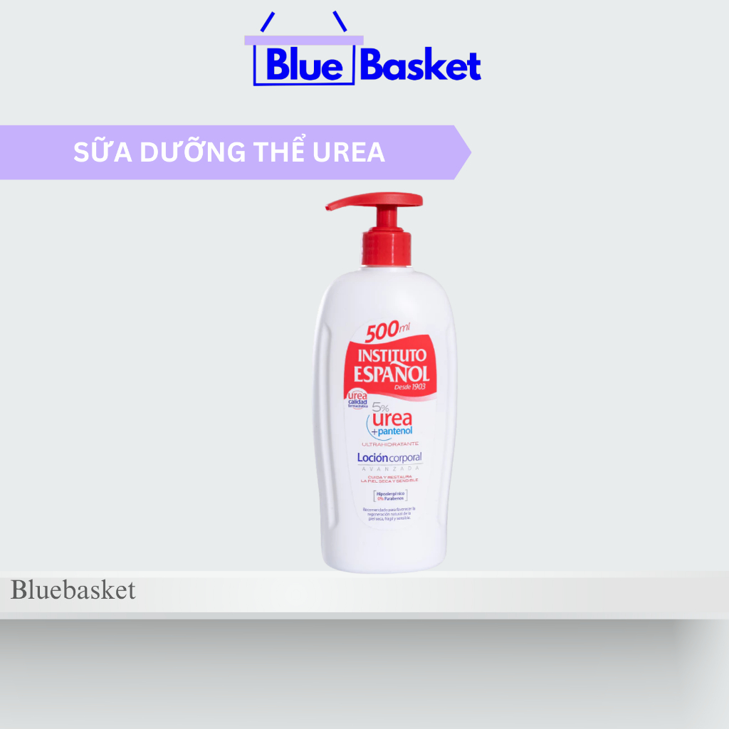 Sữa Dưỡng Thể Instituto Espanol Urea Lotion Tây Ban Nha 5% Urea + Panthenol 500ml Giúp Dưỡng Ẩm Và L