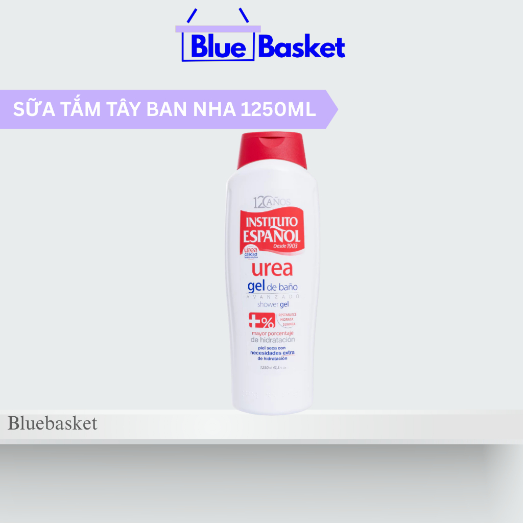 Gel Tắm Instituto Espanol Urea Tây Ban Nha 1250ml Giúp Làm Dịu Da, Làm Mịn Da, Cung Cấp Độ Ẩm Da Hiệ